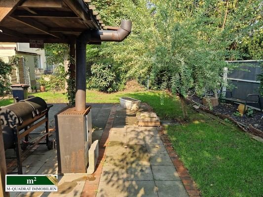 Grillplatz und Gartensicht