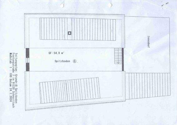 Grundriss Spitzboden