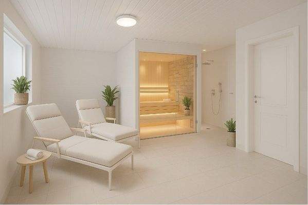 Wohnidee Sauna Vorbereitet