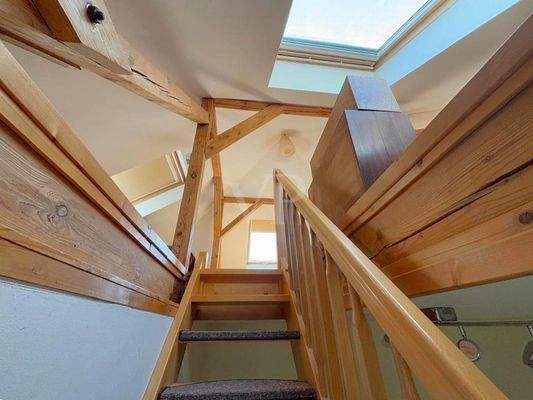 Blick zum Dachstudio