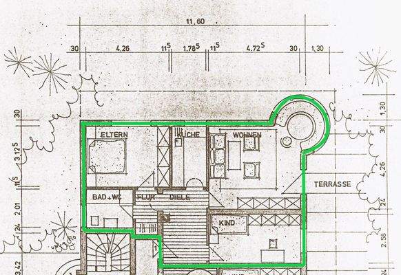 Grundriss der Wohnung