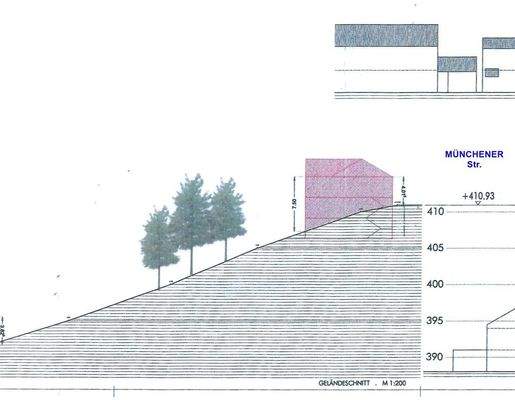 Geländeschnitt (2) Münchener Straße