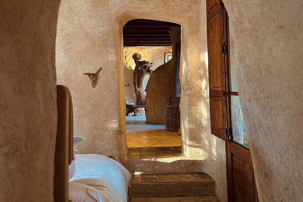 Übergang vom Schlafzimmer in den Wohnbereich