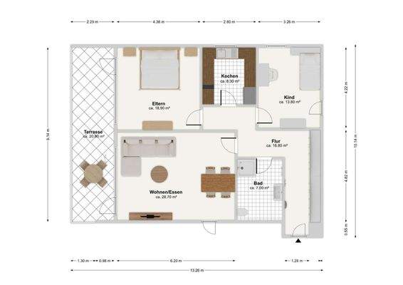 Grundriss Wohnung