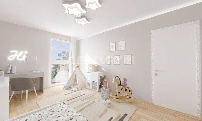 Kinderzimmer (maßstabsgetreu visualisiert)