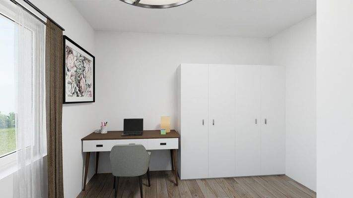 Visualisierung Whg 7 Zimmer Eins Schreibtisch