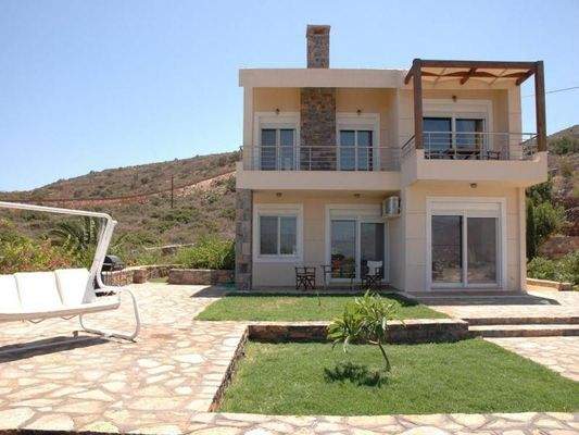 Kreta, Schisma Eloundas: 2-Villen-Anwesen mit Pool und Meerblick in gehobener Gegend zu verkaufen
