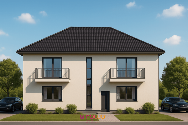 Außenansicht zur Straße - Visualisierung