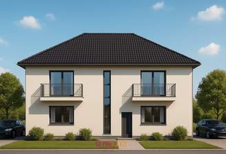 Außenansicht zur Straße - Visualisierung