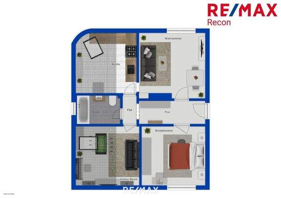 Grundriss visualisiert