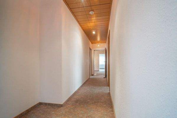 Der Flur verbindet alle Räume miteinander