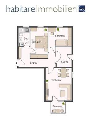 Toller Grundriss, mit Terrasse!