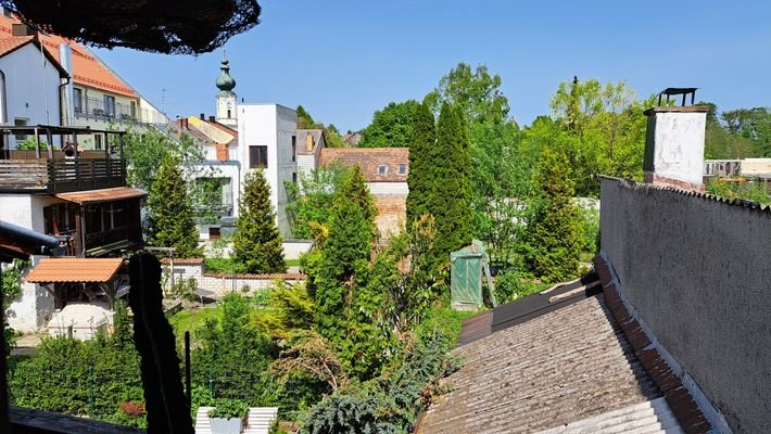 Ausblick Balkon