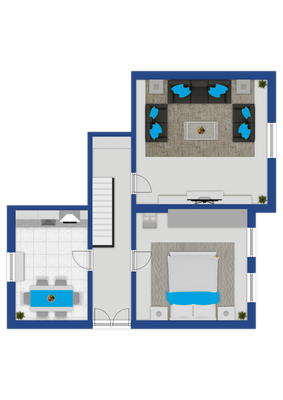Grundriss Erdgeschoss Whg. 1
