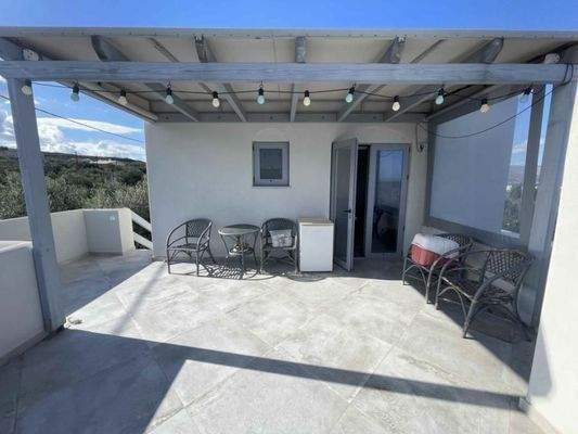 Kreta, Kamisiana: Moderne Villa mit Pool und Meerblick zu verkaufen