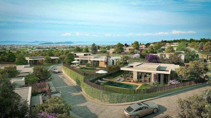 Sea-View Detached Villas with Large Gardens in Urla, İzmir