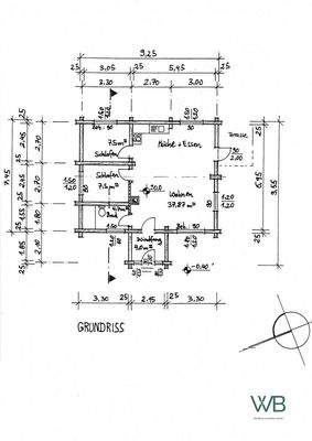 Grundriss kleineres Haus