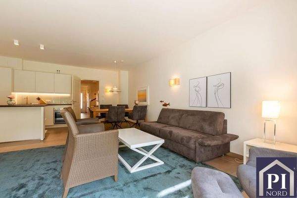 Offene Küche im Wohn-Esszimmer