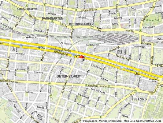 Geolyzer Kartenausschnitt