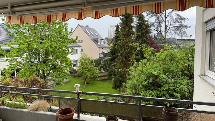 Blick vom Balkon