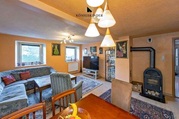 Sie haben die Wahl - in den Fernseher - oder ins Feuer gucken...