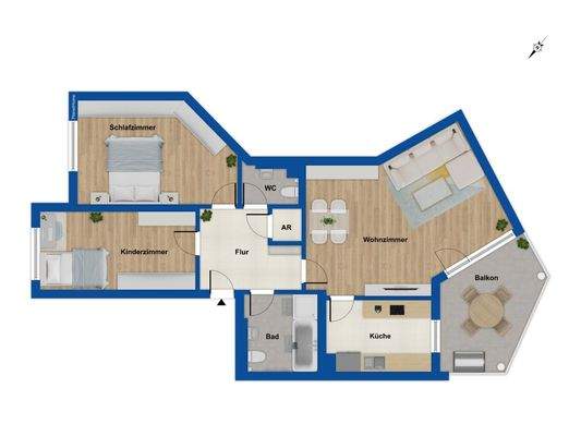 Grundriss 1. Obergeschoss