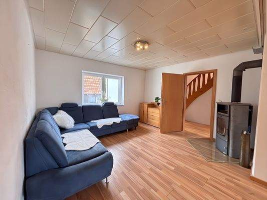 EG - Wohnzimmer mit Kaminofen