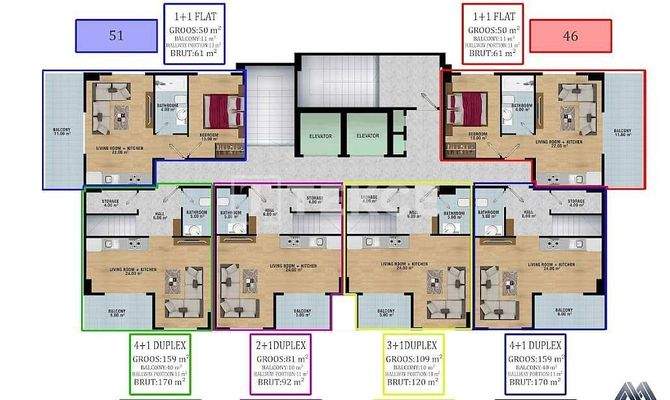 Apartments in a Complex with Social Activities in Alanya Payallar