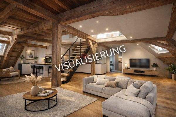 Ansicht 2 Visualisierung Loft Wohnung Nr. 5