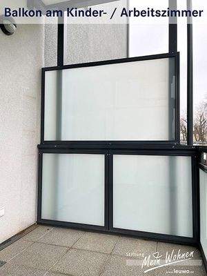 Balkon am Kinder- / Arbeitszimmer