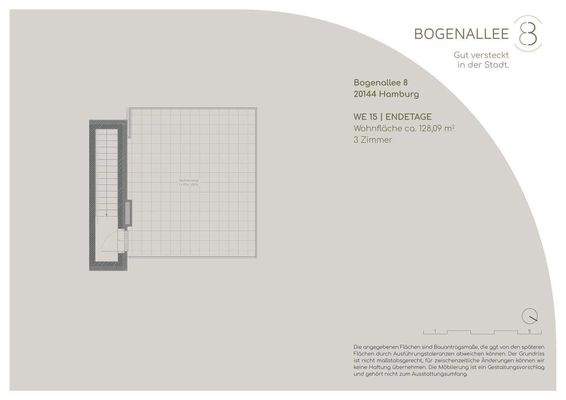 Grundriss Dachterrasse WE 15