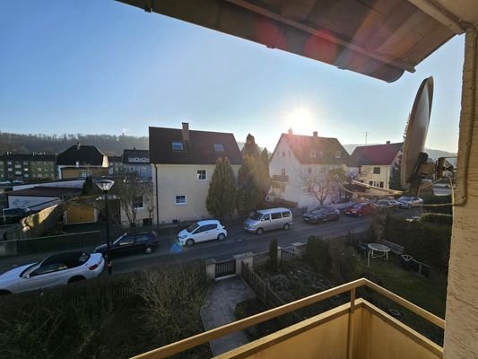 Aussicht vom Balkon