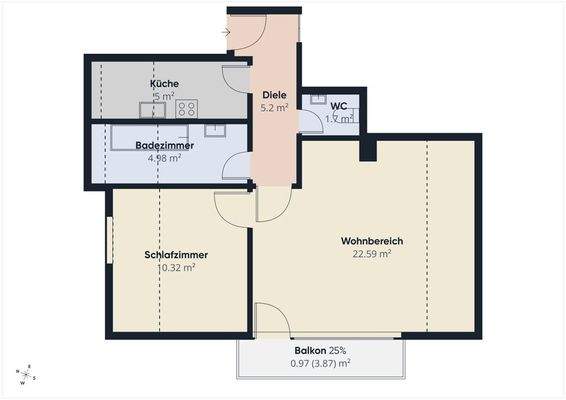 Dachgeschoss, rechts