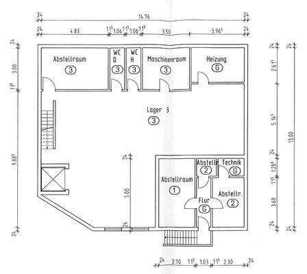Grundriss Untergeschoss