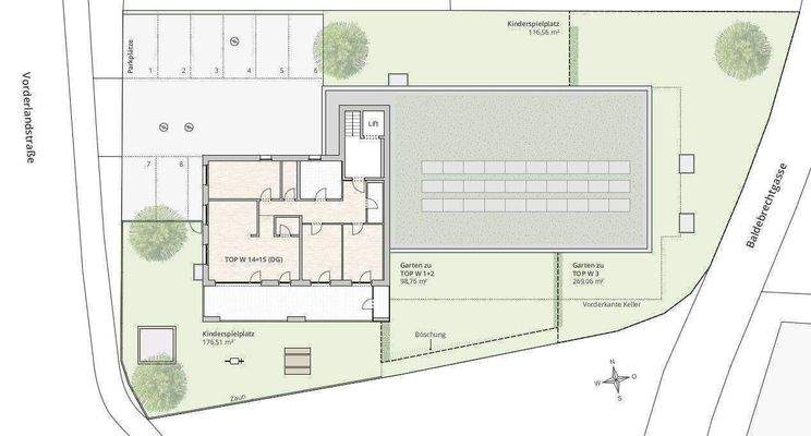 Lageplan Variante 3.OG