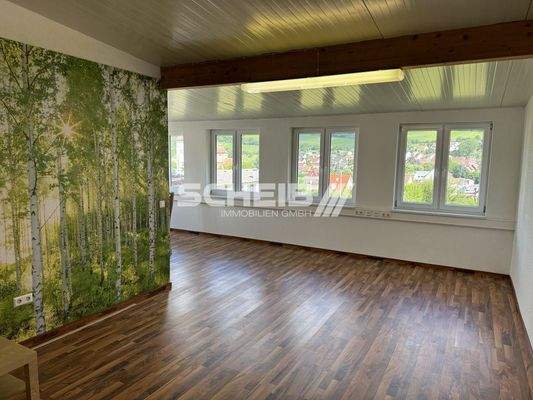 große Bürofläche mit schönem Ausblick