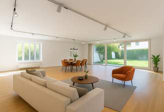 Riesiger Wohnbereich (KI-Einrichtung)