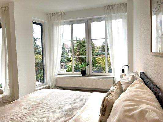 Blick aus dem Schlafzimmer