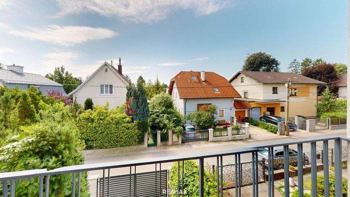 Balkon Blick in die ruhige Schippergasse