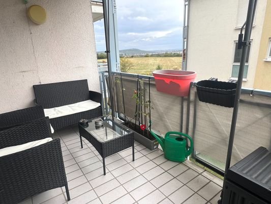 Überdachter Balkon