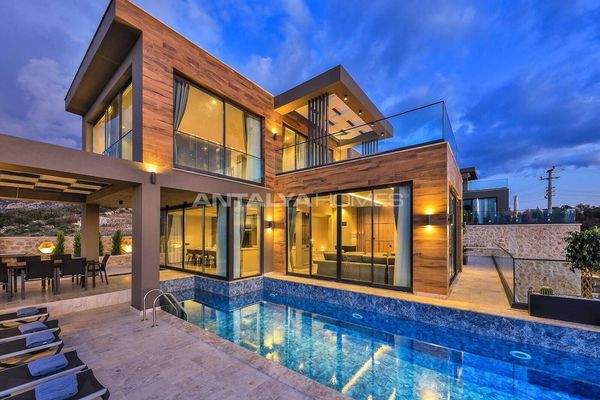 Villas with Indoor Pool and Rental Guarantee in Antalya Kalkan