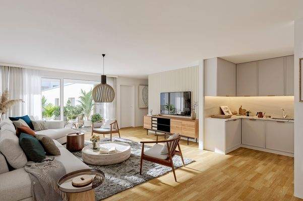 Modernes helles Wohnzimmer