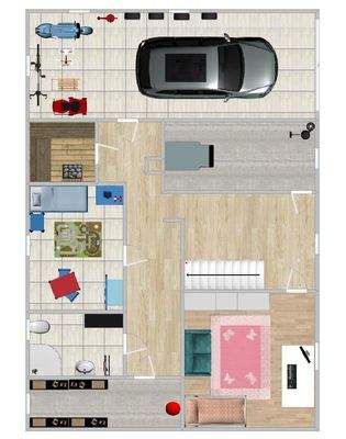 Erdgeschoss möbliert