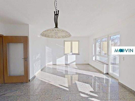 Ansicht II: Wohn- und Esszimmer