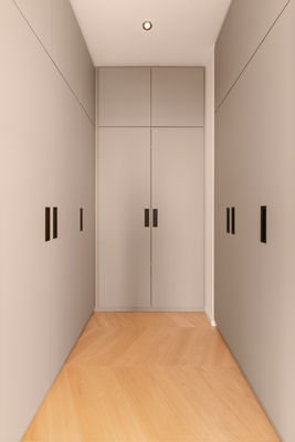 Begehbare Ankleide im Schlafzimmer