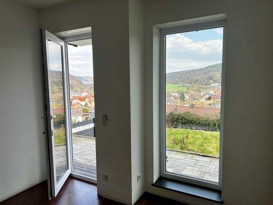 Terrassenausgang vom Arbeitszimmer