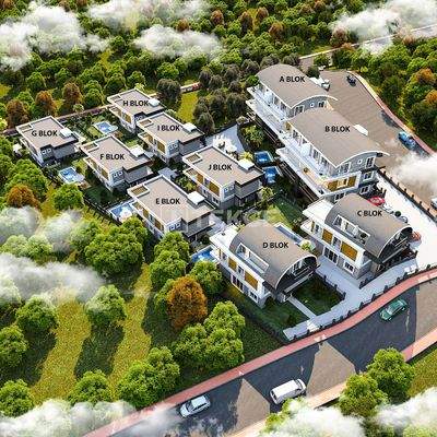 Sea View Apartments in Alanya Antalya within the Complex