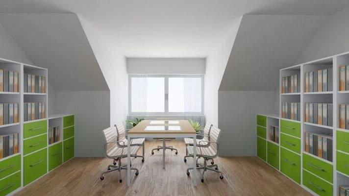 Besprechung oder Zellenbüro - beipielhaft