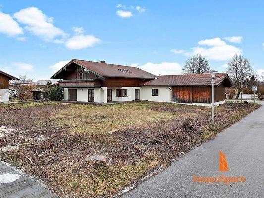 Blick auf das Baugrundstück