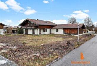 Blick auf das Baugrundstück